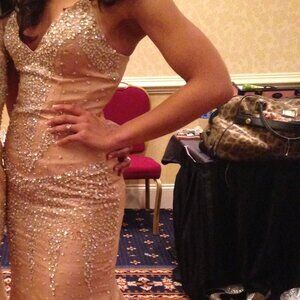 Pageant or prom gown